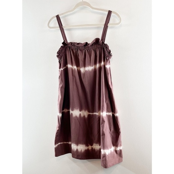 Anthropologie Othilia Square Neck Tie Dye Swing Dress - Picture 5 of 9